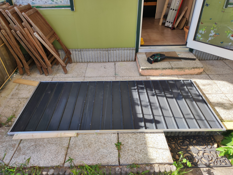 ISchuppendach-Vormontage-7